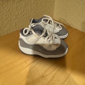 Kids Grey and White Sneakers